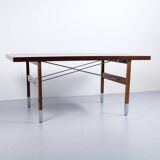 Rosewood dining table robert debiève 1950s huchers minvi