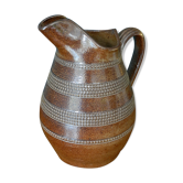 Pitcher/jug in glazed stoneware
