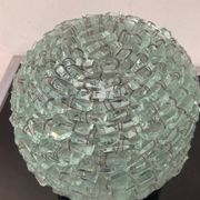 Lampe vintage boule en morceaux de verre assemblés années 70