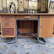 Schoolmaster's desk with armchair