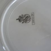 6 assiettes plates Lunéville  faience ancienne