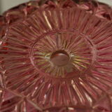 Glass and crystal pink boudoir grapevine lamp