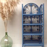 Peacock Rattan Shelf Bookcase