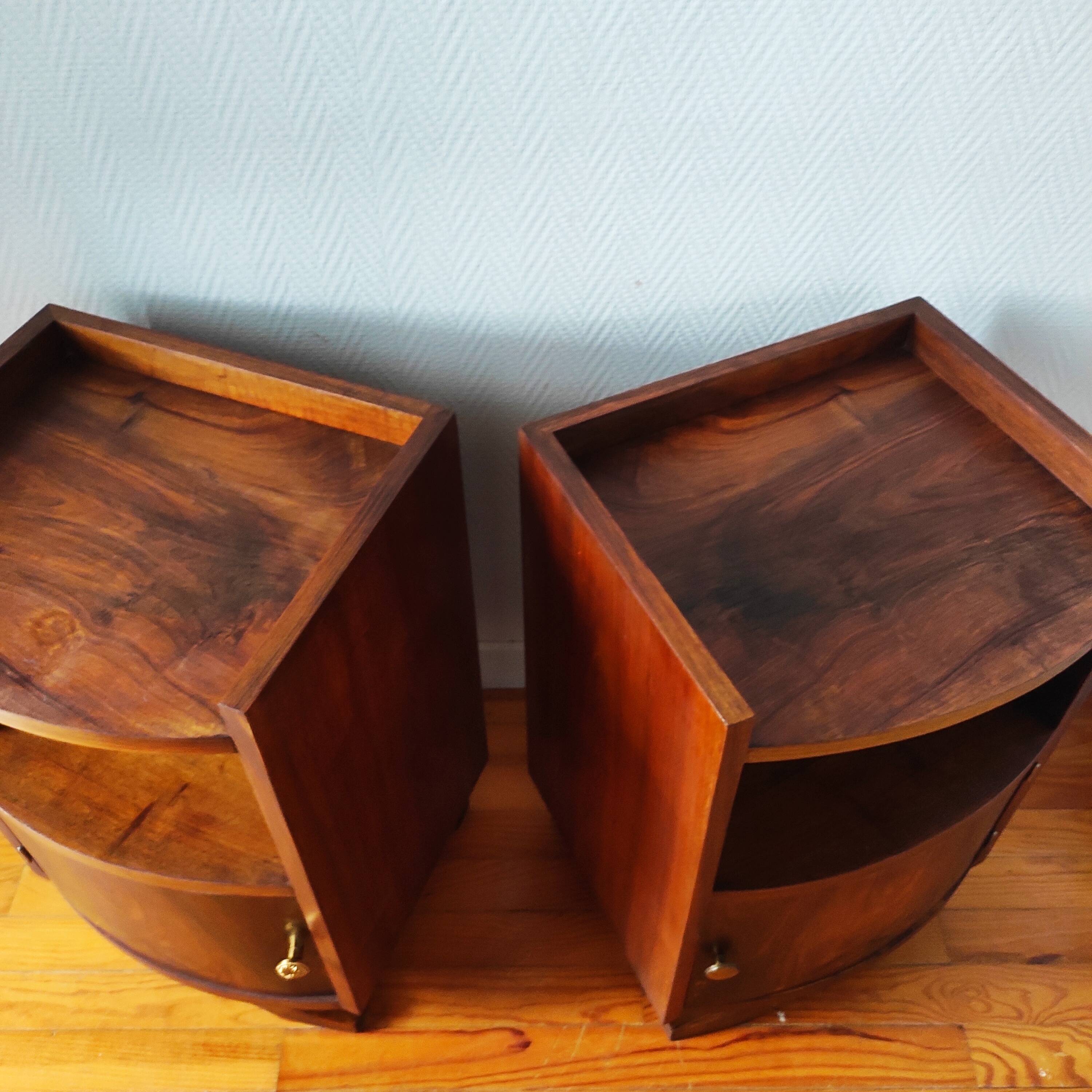 Pair of Art Deco bedside tables