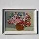 Peinture bouquet de fleurs tableau naïf