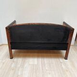 Biedermeier Sofa in Cherry Veneer and Horsehair, South Germany, 1830s