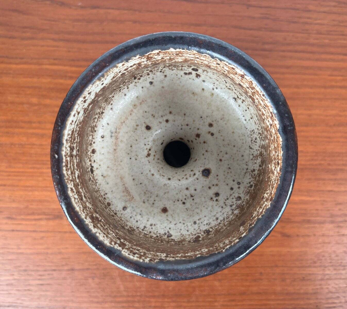 Mid-century modern Danish studio pottery candlestick by Tingkeramik, 1960s