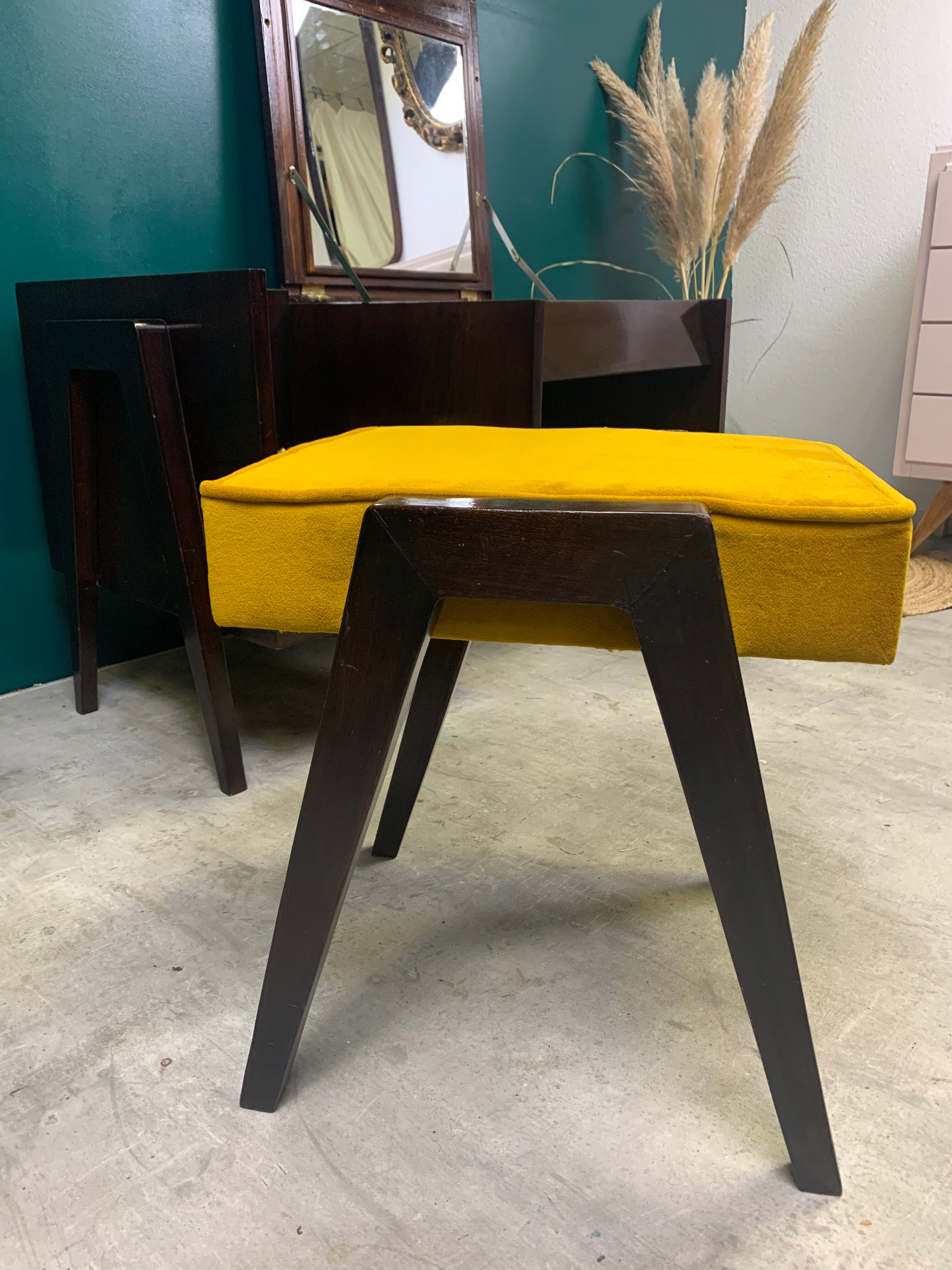 Vintage dressing table with her seat