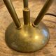 Italian three-headed brass lamp, 50s design