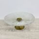 Mid-century design centrepiece crystal and brass bowl, 1960s