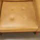 Vintage armchair in faux leather and solid wood, Italy, 1960s