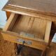 Side table, old antique bedside table