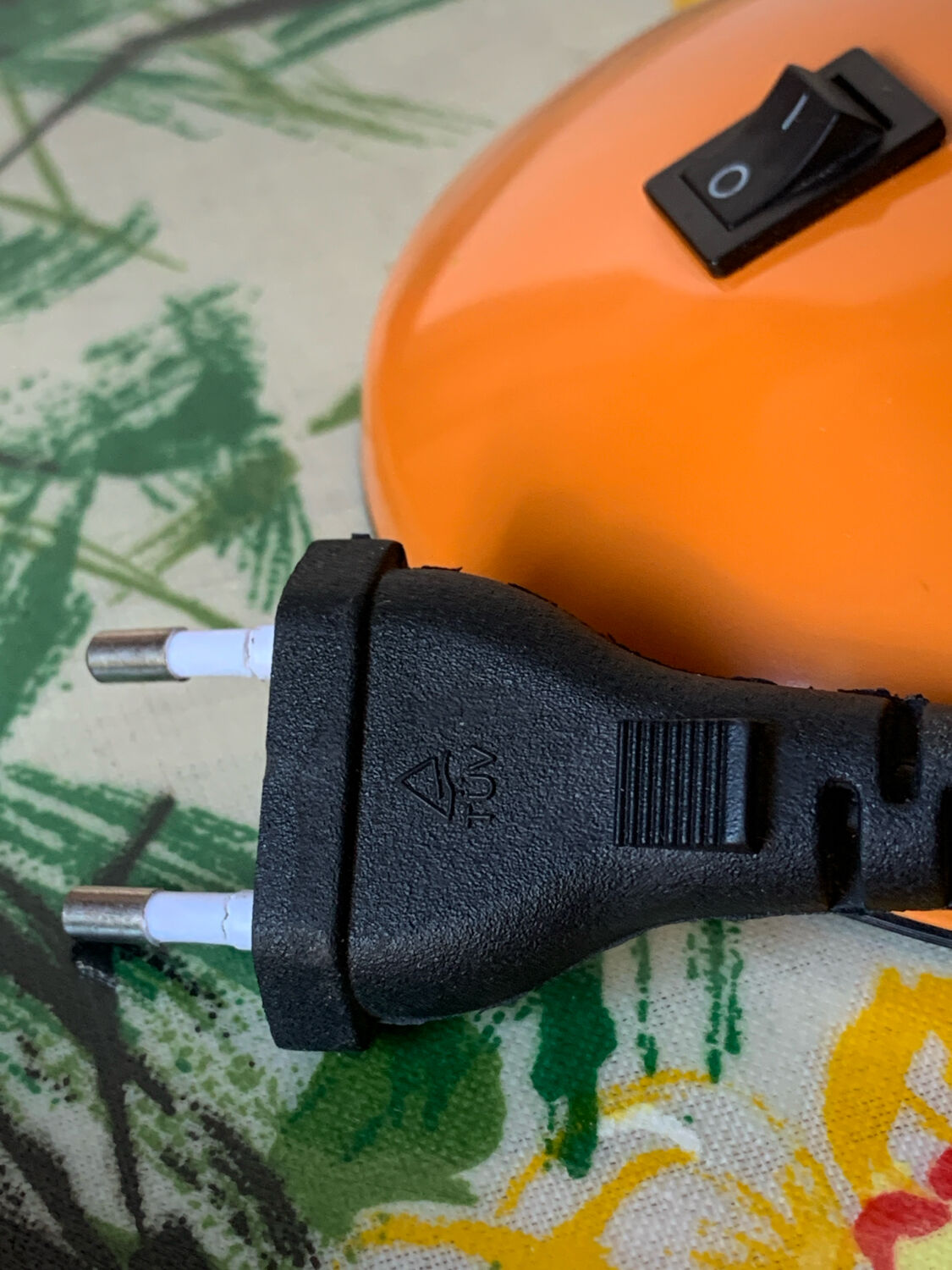 Vintage orange desk lamp