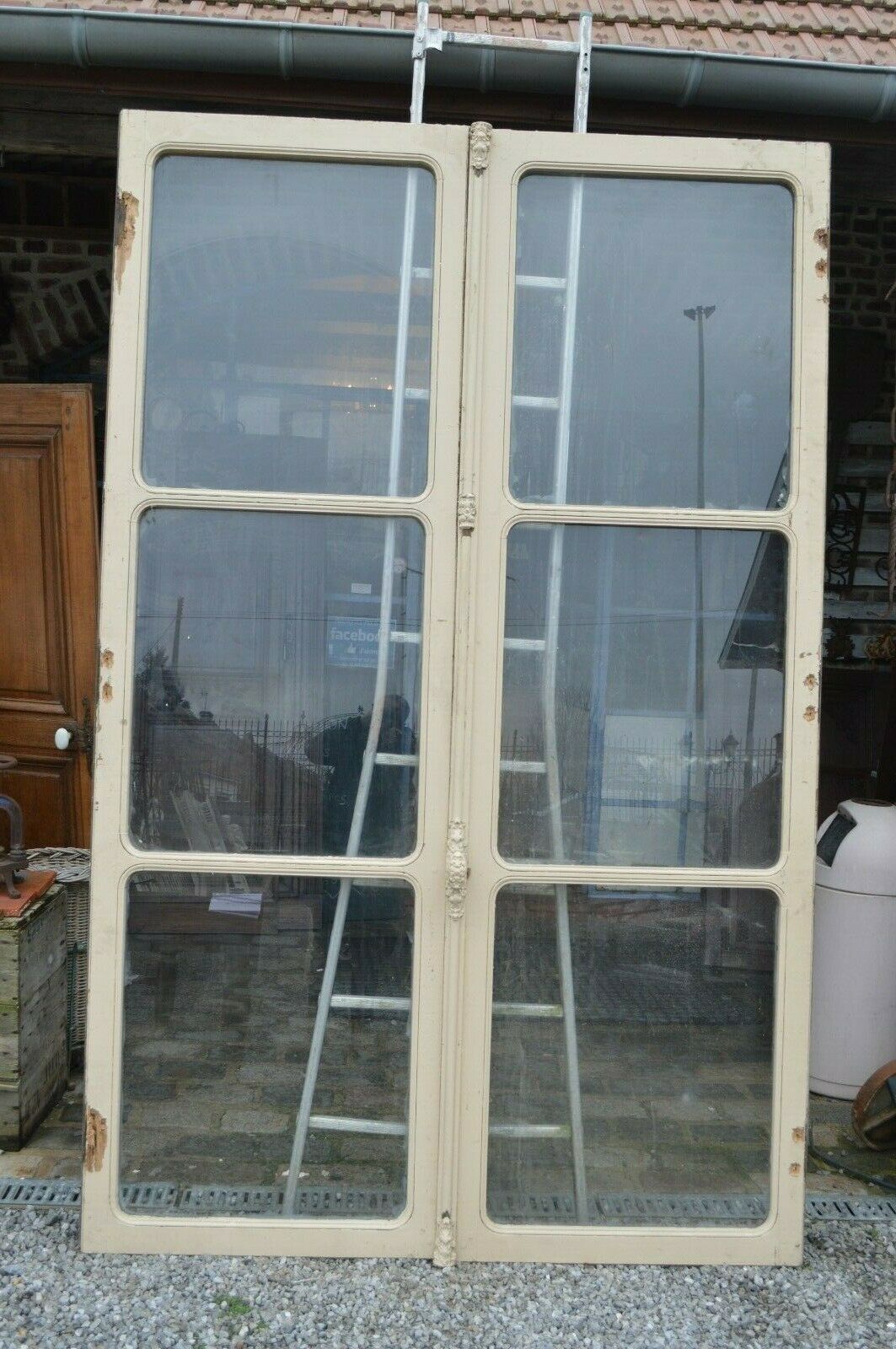 Oak glass doors