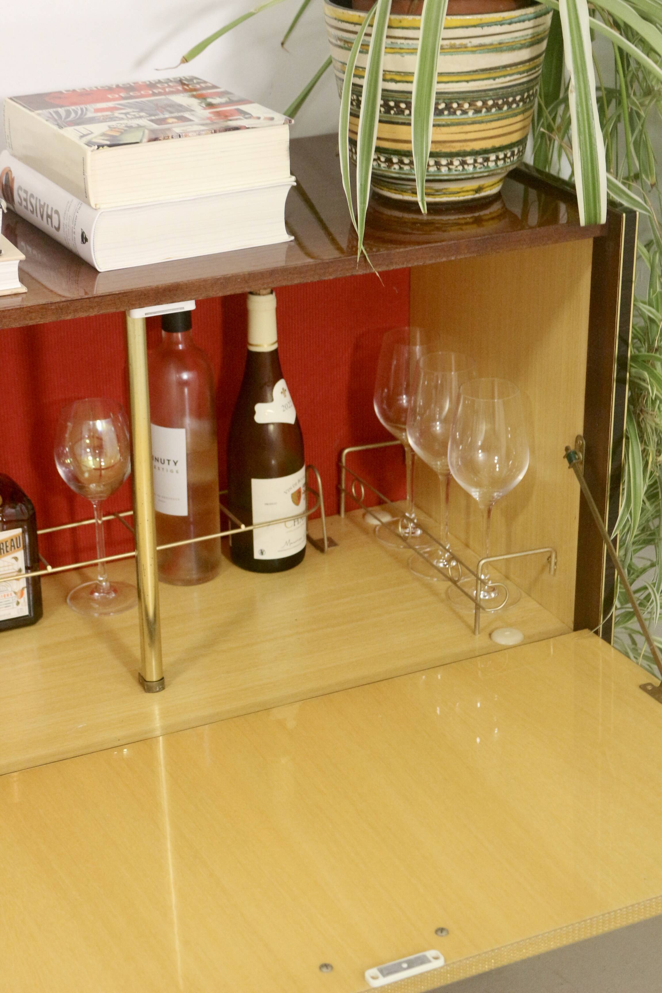 Bar cabinet on wheels circa 1950