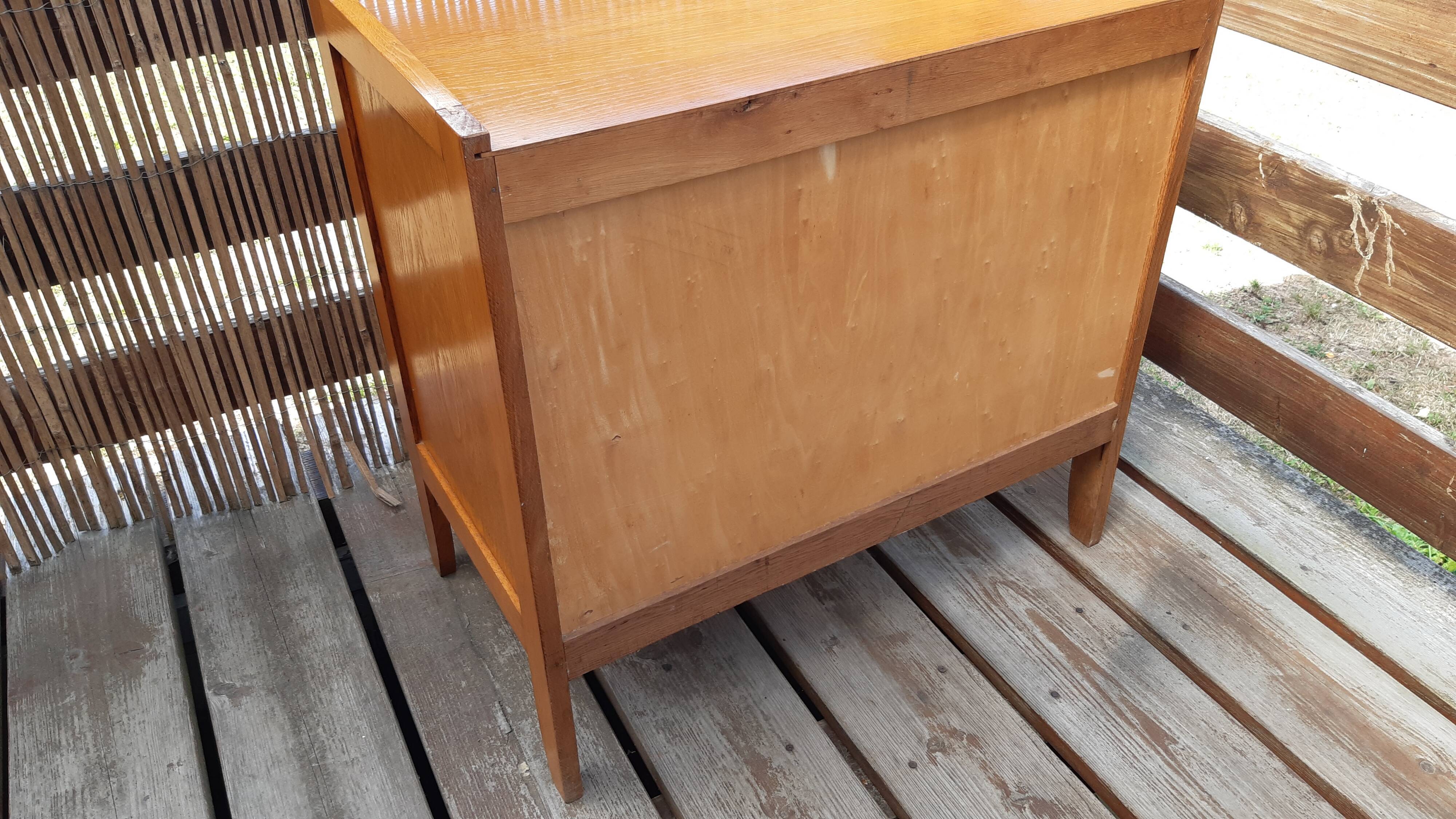 Commode chêne doré 1950