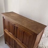 Gothic style carved oak cabinet | Belgium | 1900s