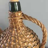 Vintage Dame-Jeanne duo and their rattan/wicker dresses