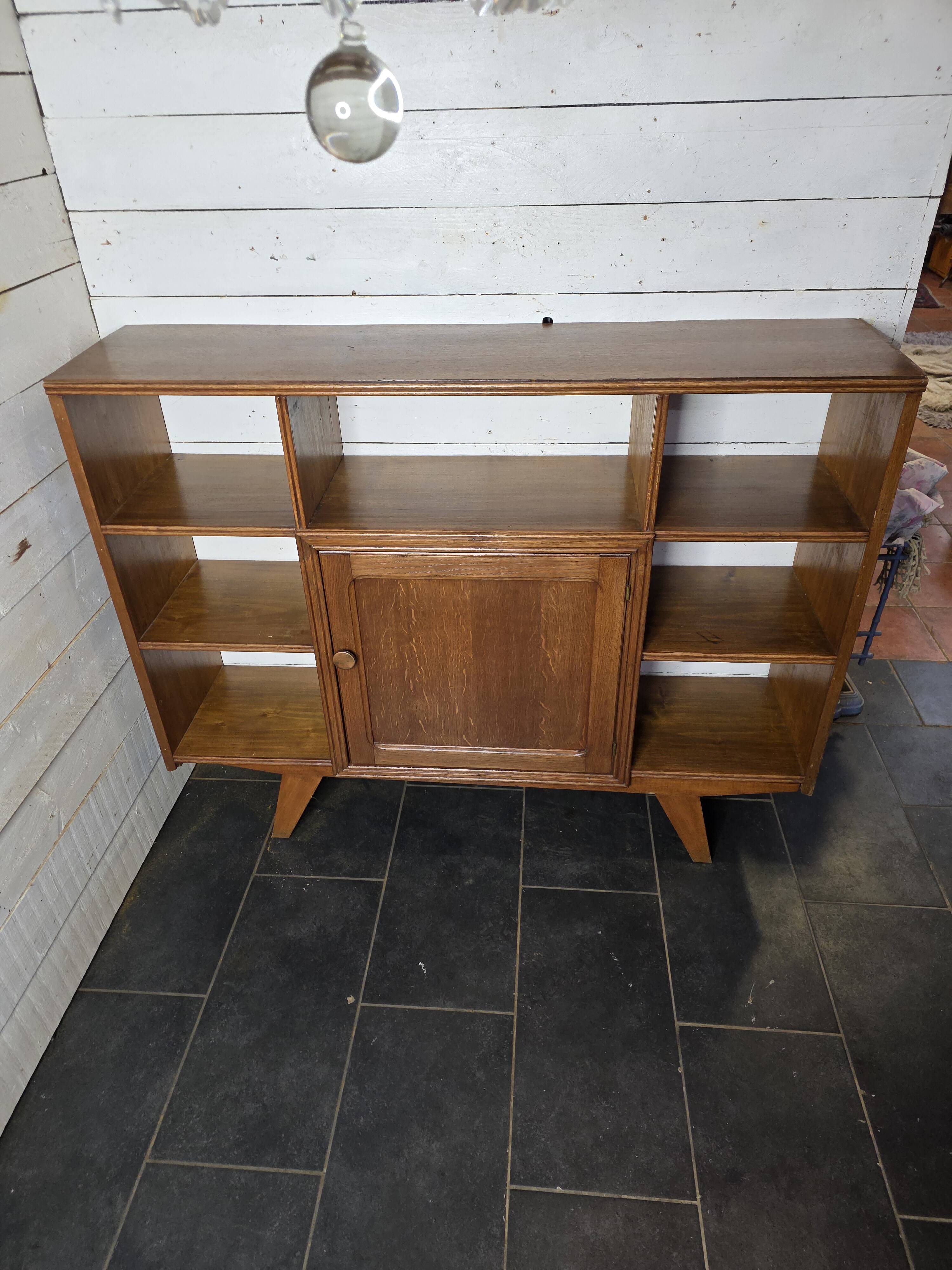 Vintage 60s bookcase sideboard