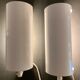 Paire d'appliques murales blanches rouleaux Ikea 1980