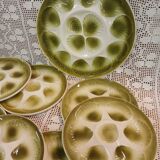 11 oyster plates + 1 Orchies Moulin des Loups dish