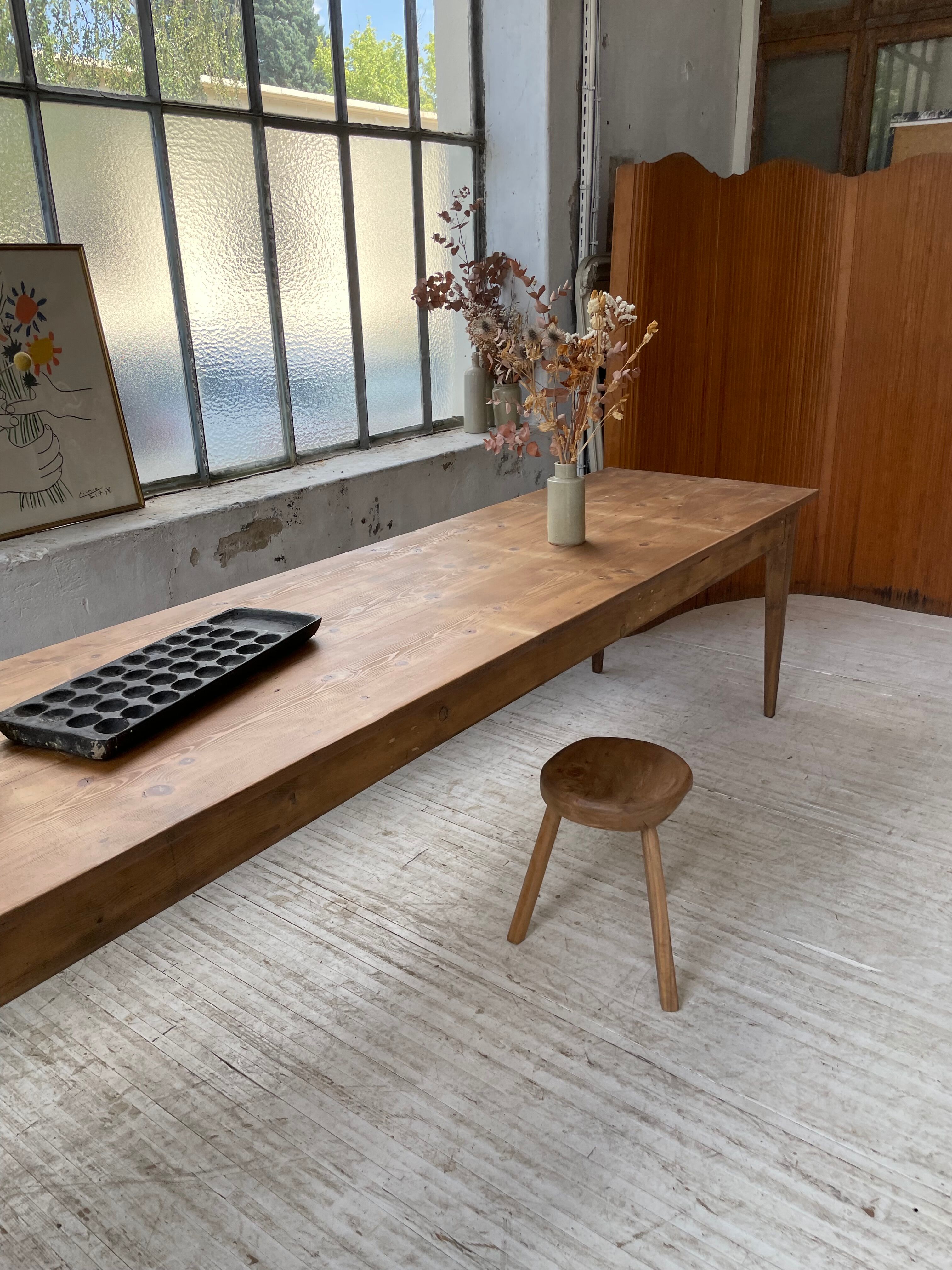 Xxl pine farmhouse table 338cm