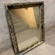 Miroir bois noir et blanc vintage