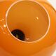 Vintage opaline orange pendant lamp Space Age
