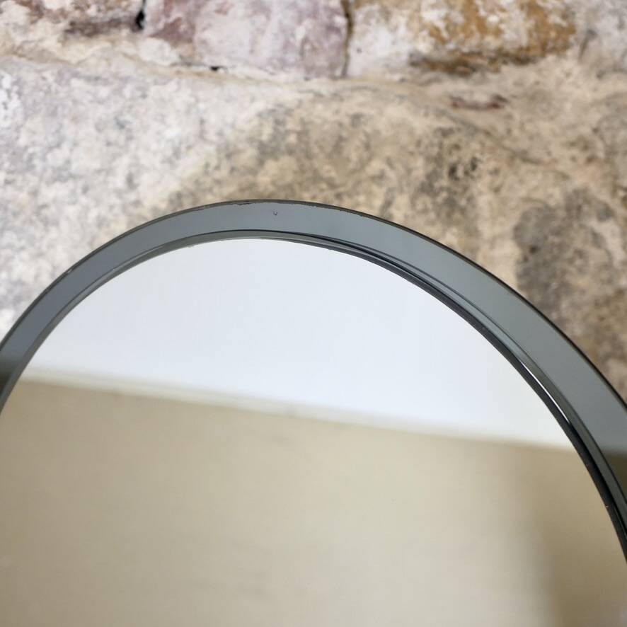 Large oval mirror by Veca, Italy, 1970s