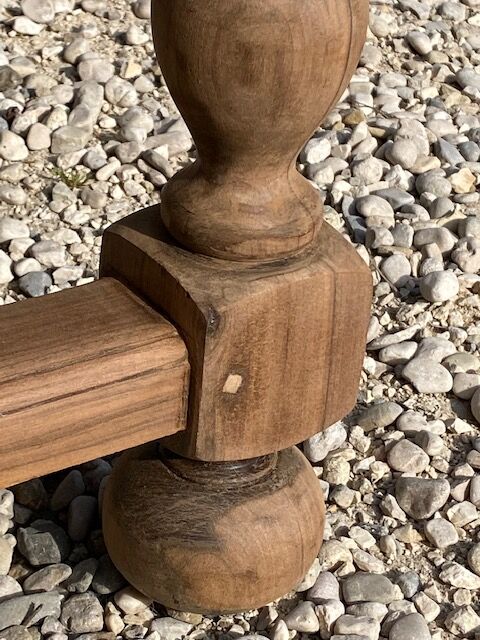 Extendable stripped farmhouse table 300 cm