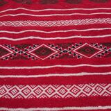 Handmade red berber carpet 240x140cm