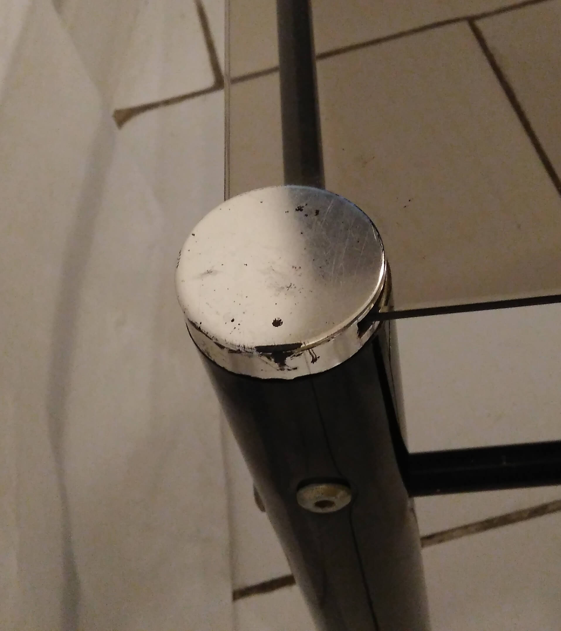 Table low 70's smoked glass