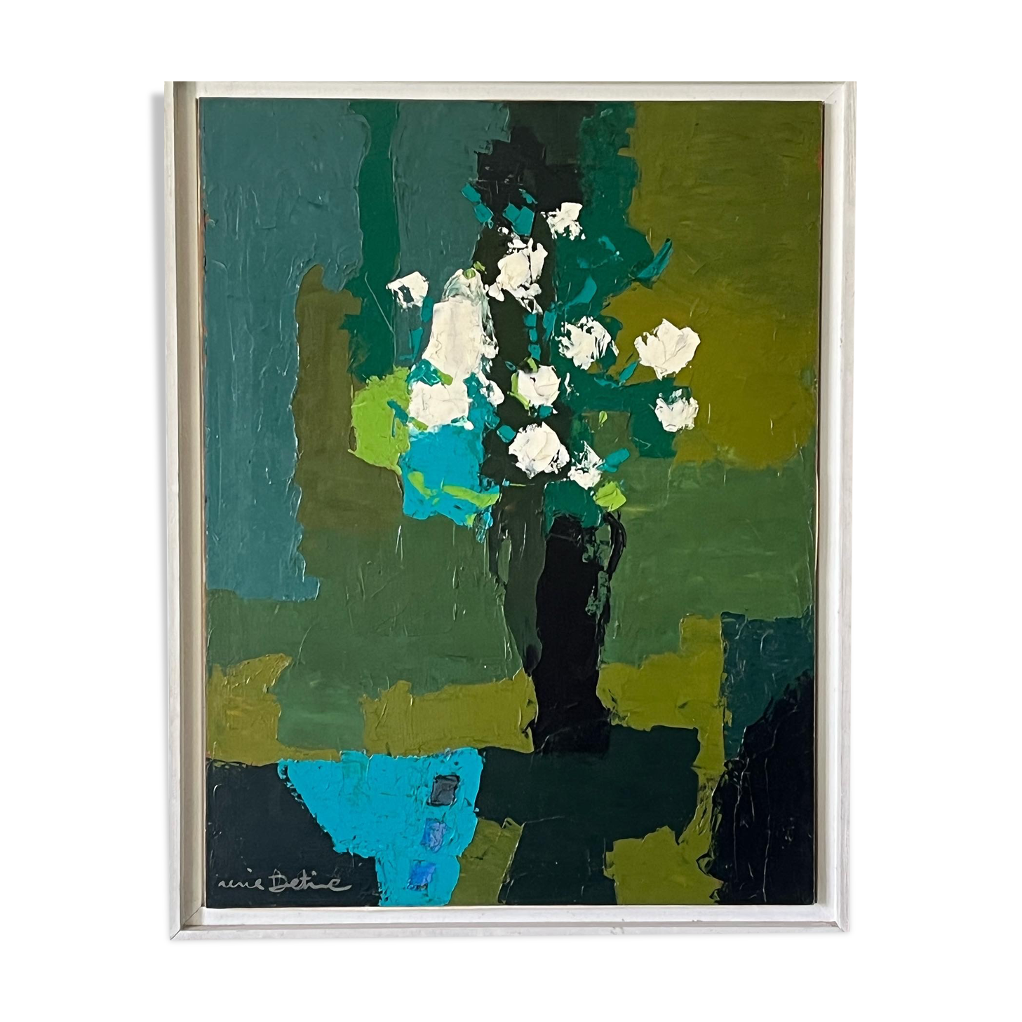 Painting by René Détire « Bouquet of flowers «