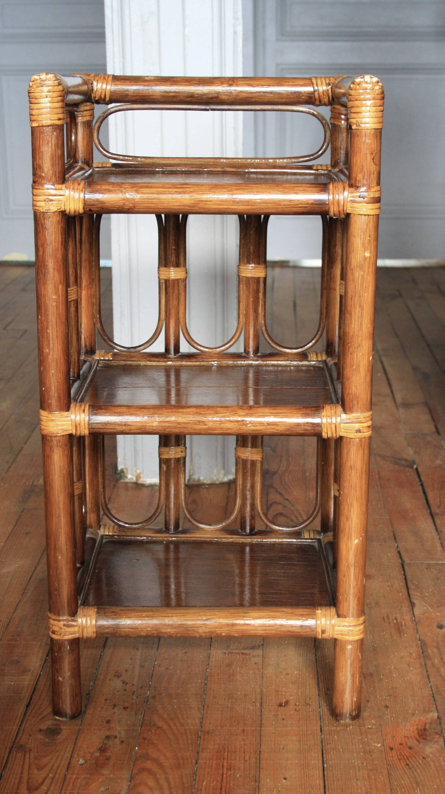 Bamboo & rattan shelf