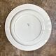Round flat dish Lunéville in blue ironstone, "Tulip" service.