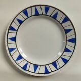 9 dessert plates Hamage & Moulin des Loups, Etoile bleu model