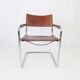 Matteo Grassi MG5 set of 4 leather cantilever chairs