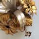 Gold metal wall lamp