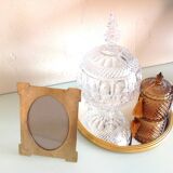 Brushed brass photo frame art deco style / 30s-40s