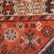 Ancient Persian Shiraz handmade carpet 87cm x 114cm 1900s, 1C810