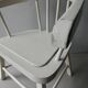 Wooden children's chair, white patina, 60s