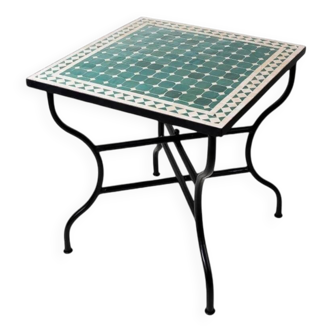 Round Moroccan mosaic table