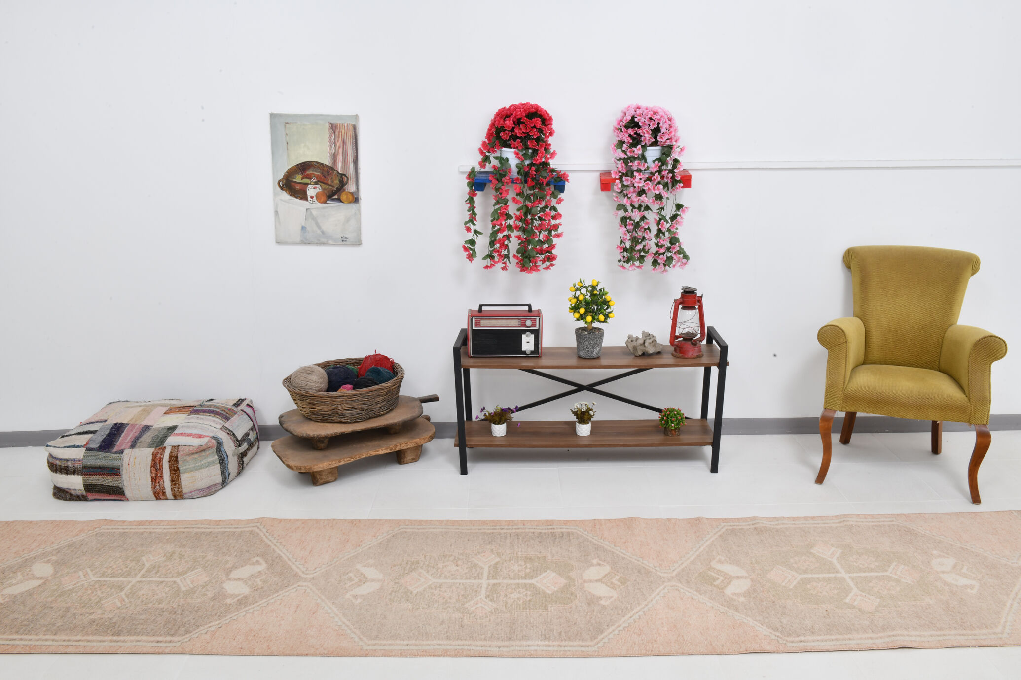 3x14 Vintage Stair Runner Rug, 90x426Cm