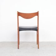 Teak and leather chairs by Arne Wahl Iversen for Glyngøre Stolefabrik, 1960