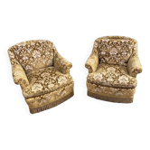2 fauteuils de salon club halabala Design Lounge ART DECO 1960 sca