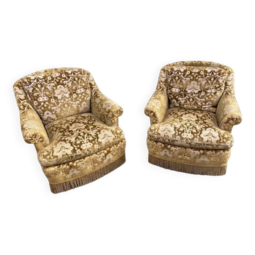 2 fauteuils de salon club halabala Design Lounge ART DÉCO 1960 sca
