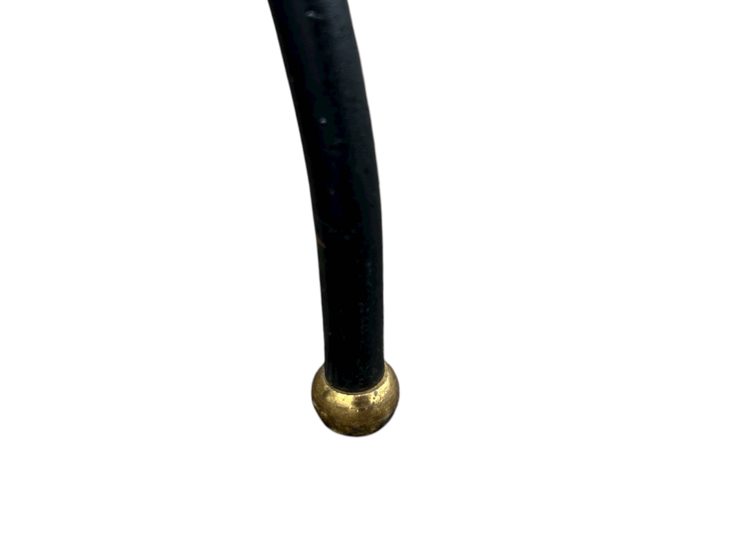 Lampadaire métal et corde années 1950