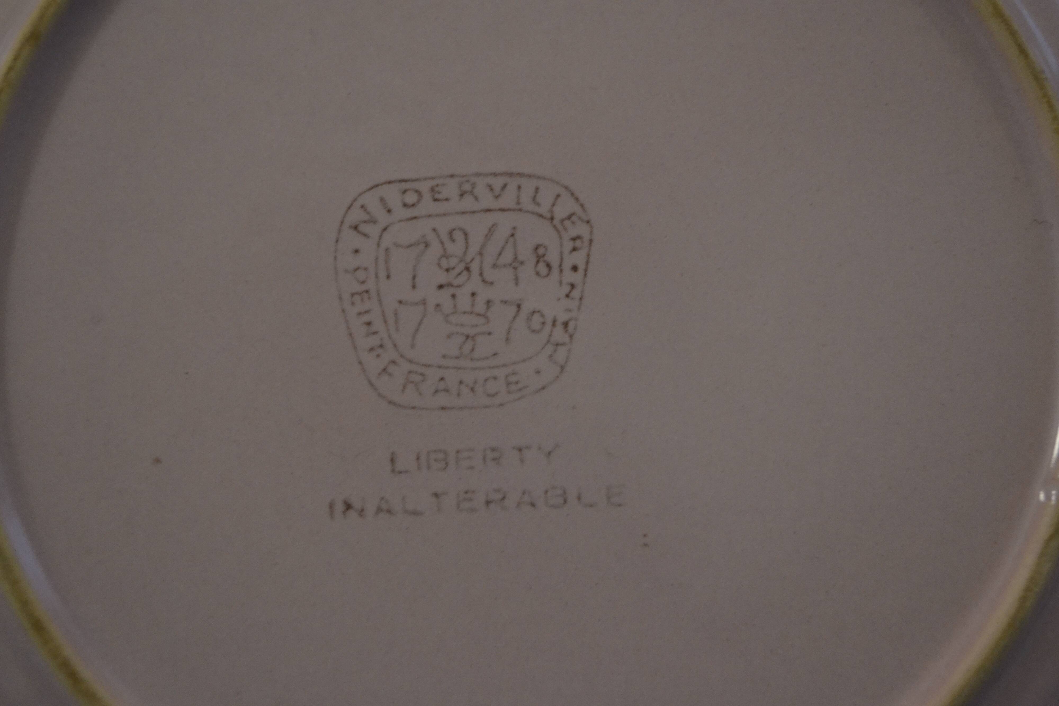 Niderviller liberty plate