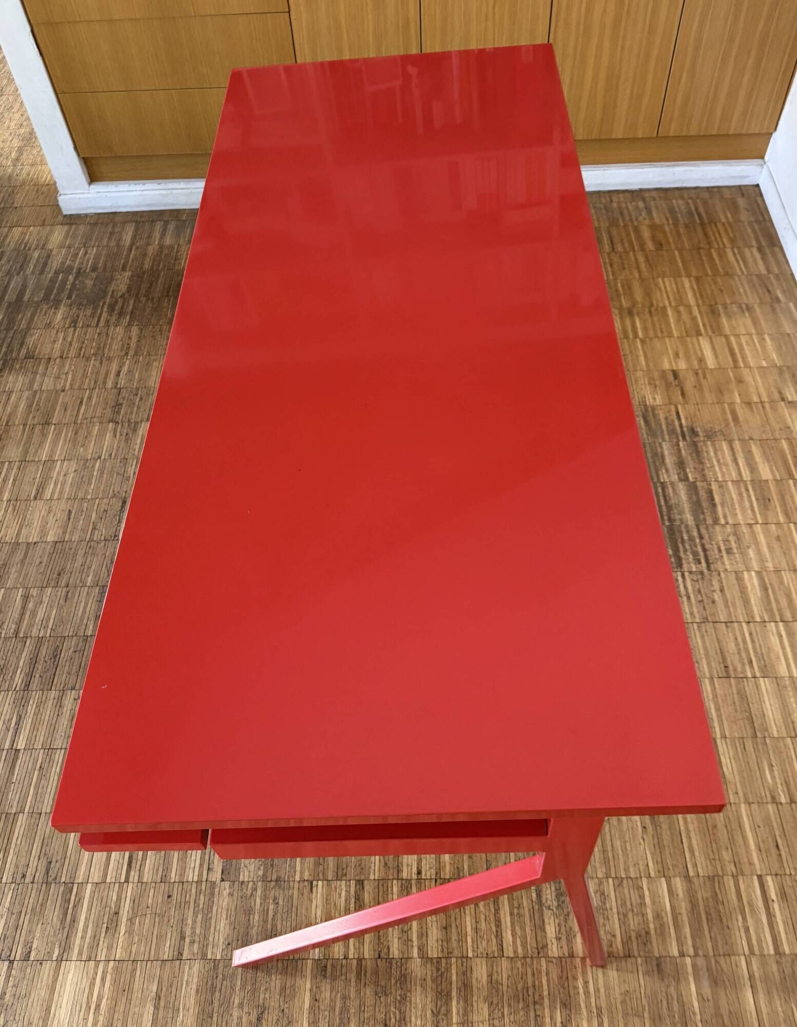 Red lacquered desk Conran Shop