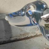 Crystal art dachshund dog tray Vannes Le Chatel